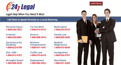 Desktop Screenshot of call247legal.com